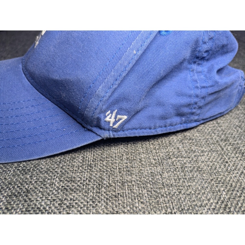 47 Brand LA Dodgers‎ Clean Up Hat Blue Adjustable Strapback MLB Kids Cap - Picture 3 of 7